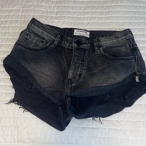 One teaspoon black jean shorts